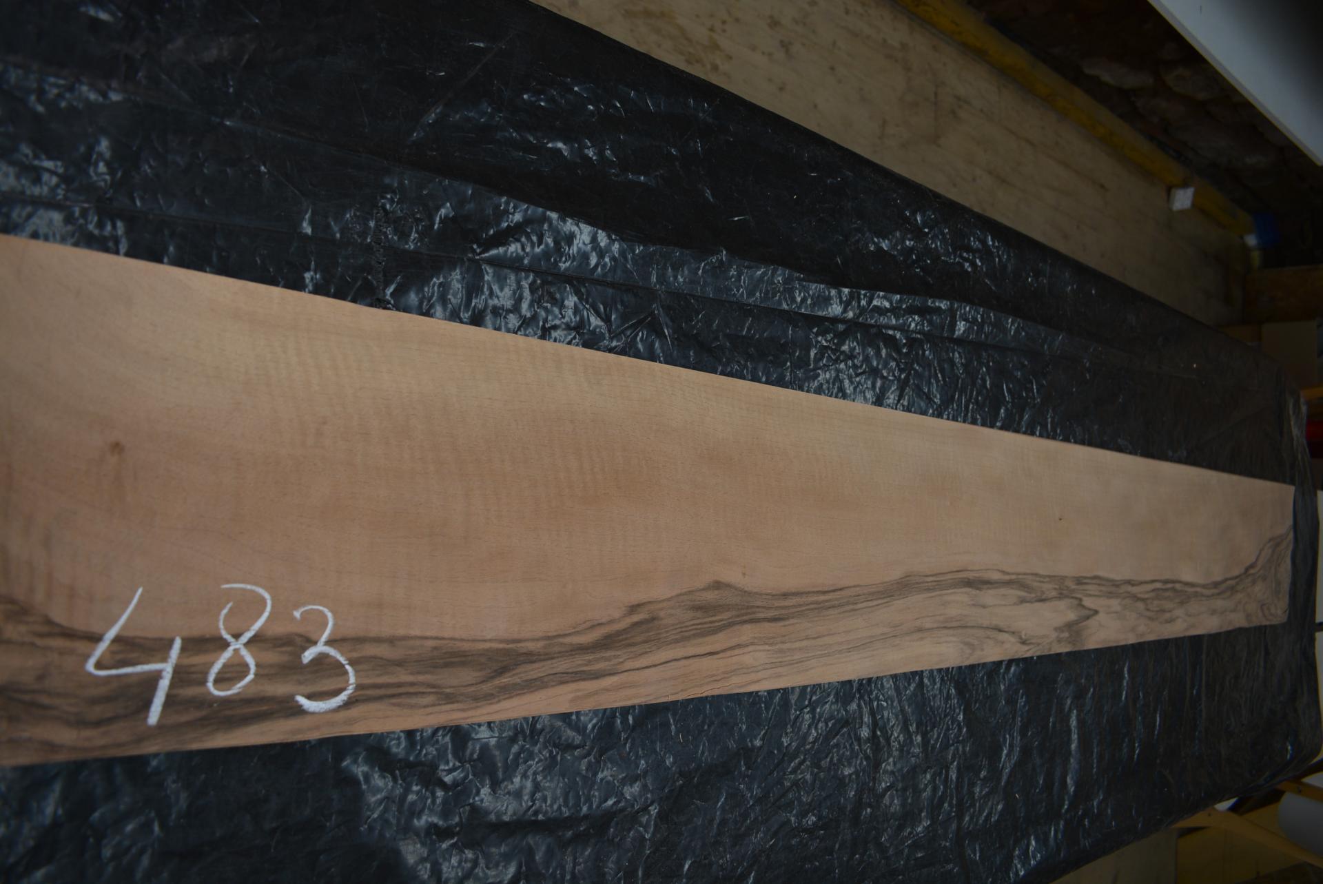 WoodPress® Lot de 2 panneaux de placage en bois de noyer véritable 13,5 x 16 cm 